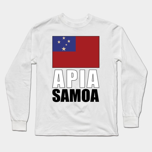 Flag of Samoa Long Sleeve T-Shirt by KewaleeTee
